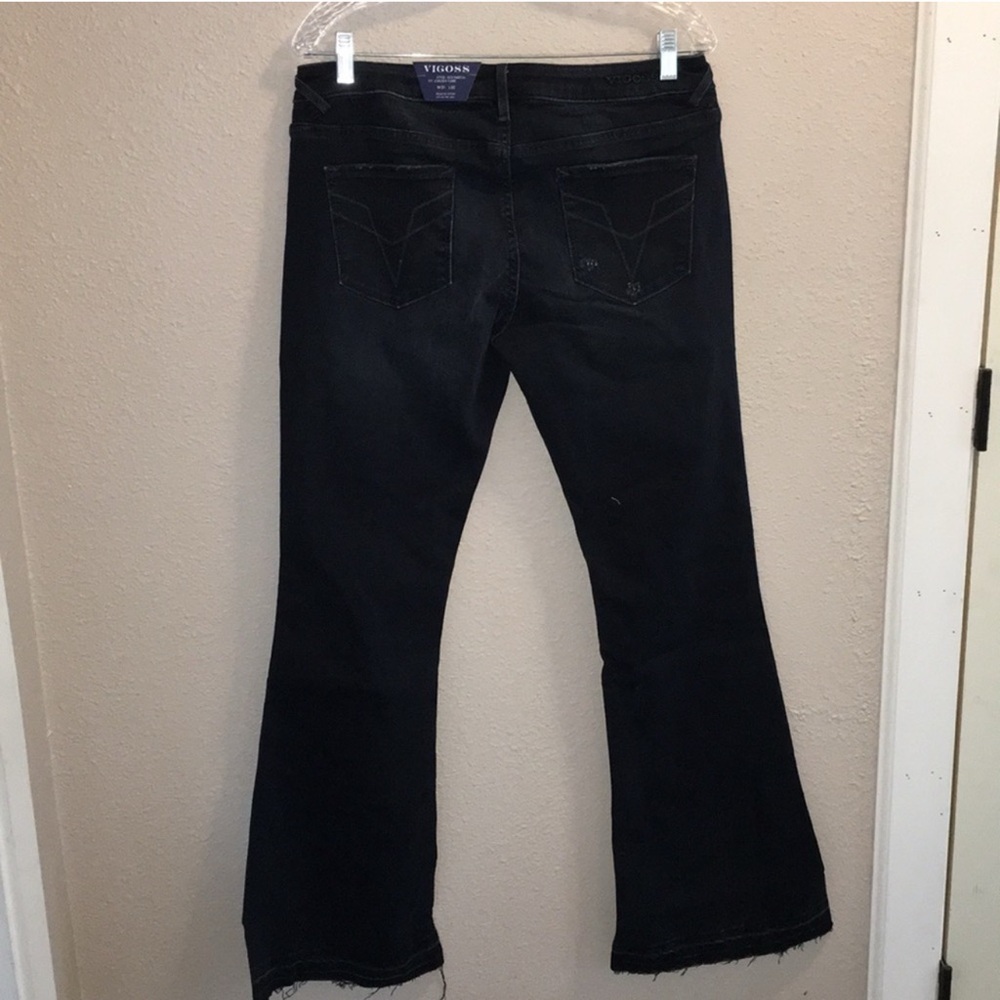 Vigoss Flare Leg Distressed Jeans Size 31β W x 33L ( 11/12 ) NWT - Picture 3 of 15